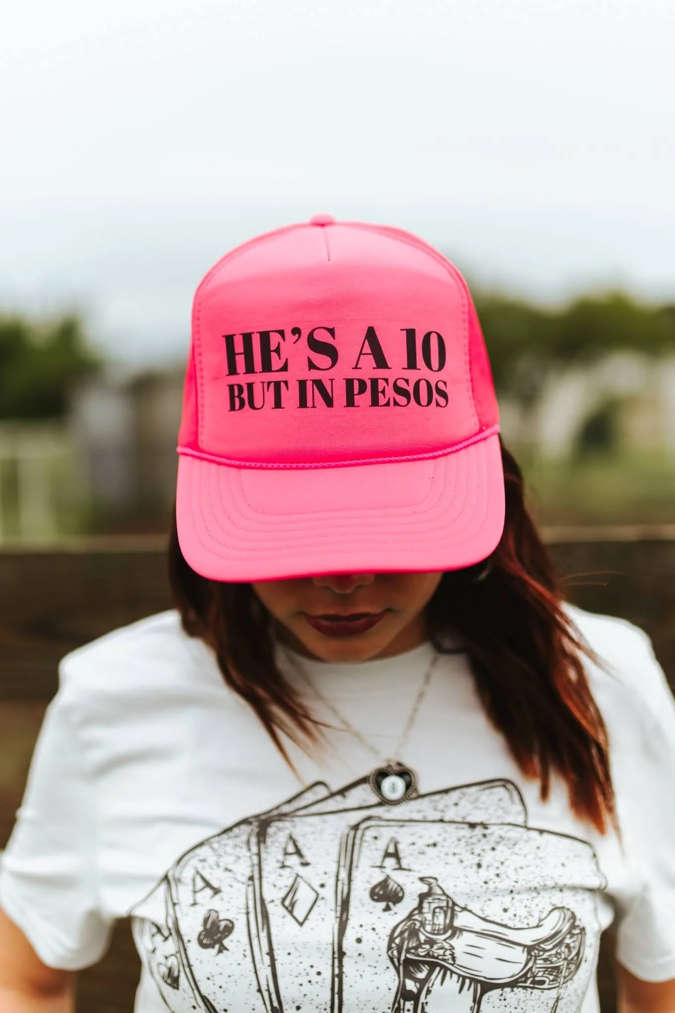 He's A 10 But In Pesos Trucker Hat - Image 3