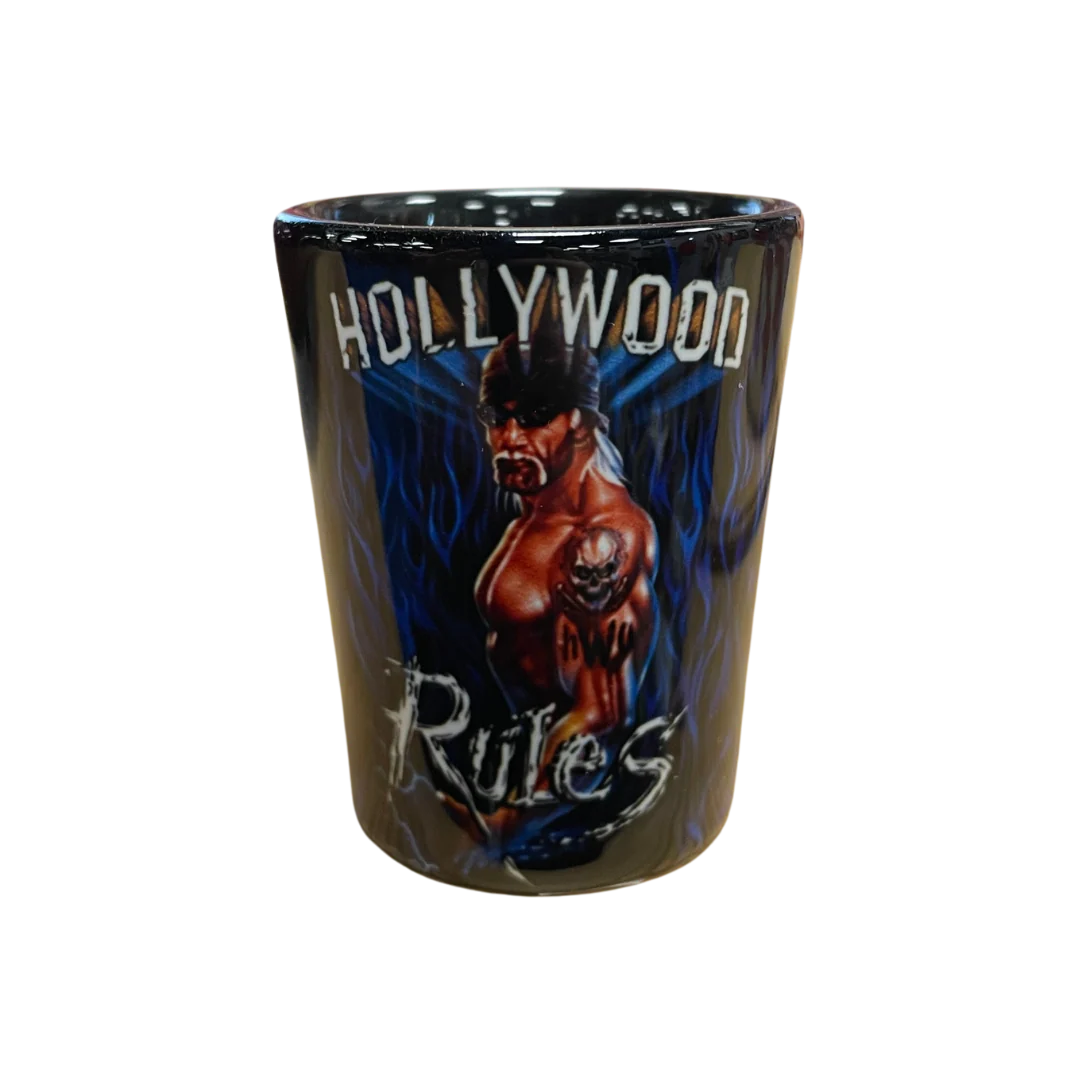 Hollywood Rules Blue Flame Shot Glass