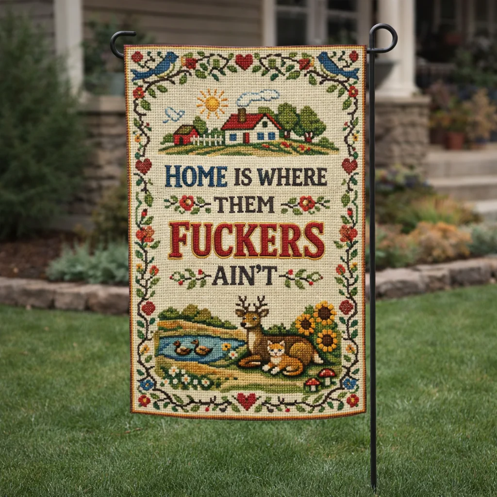 Home is Where Them F--kers Ain't Garden Flag - Image 2