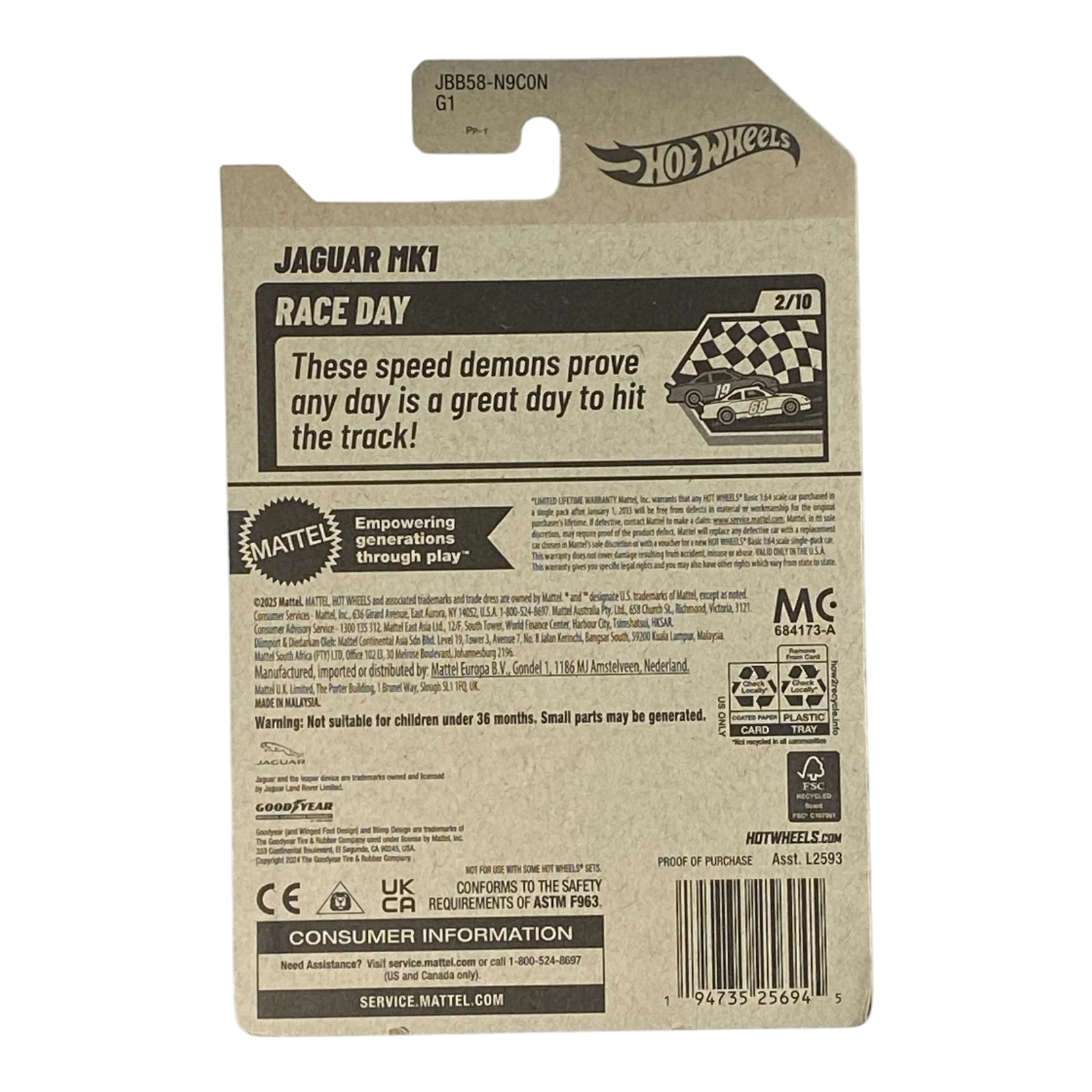 Hot Wheels Jaguar MK1 - Race Day Series 2/10 - Image 2