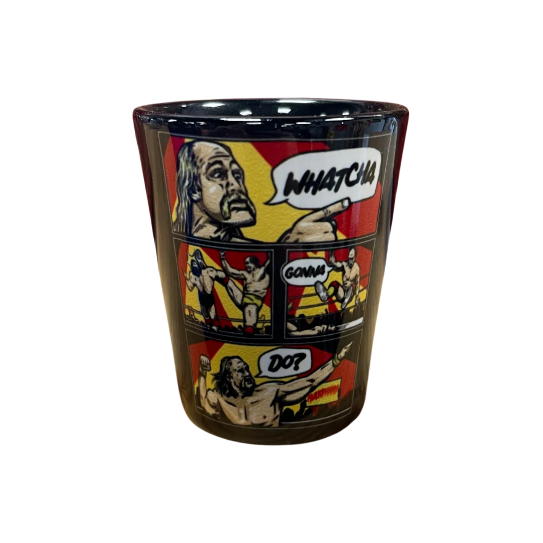 Hulk Hogan Comic Strip Shot Glass