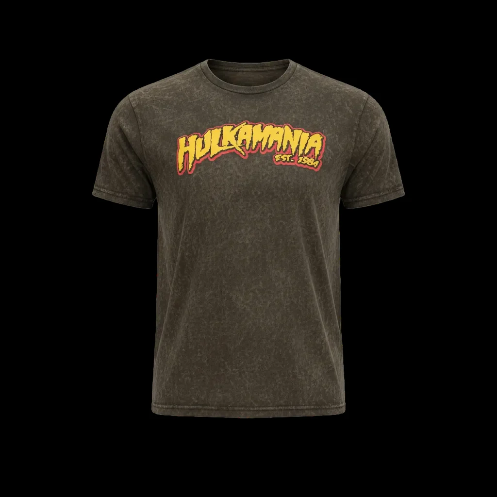 Hulkamania Mineral Wash Adult T-Shirt - Image 2