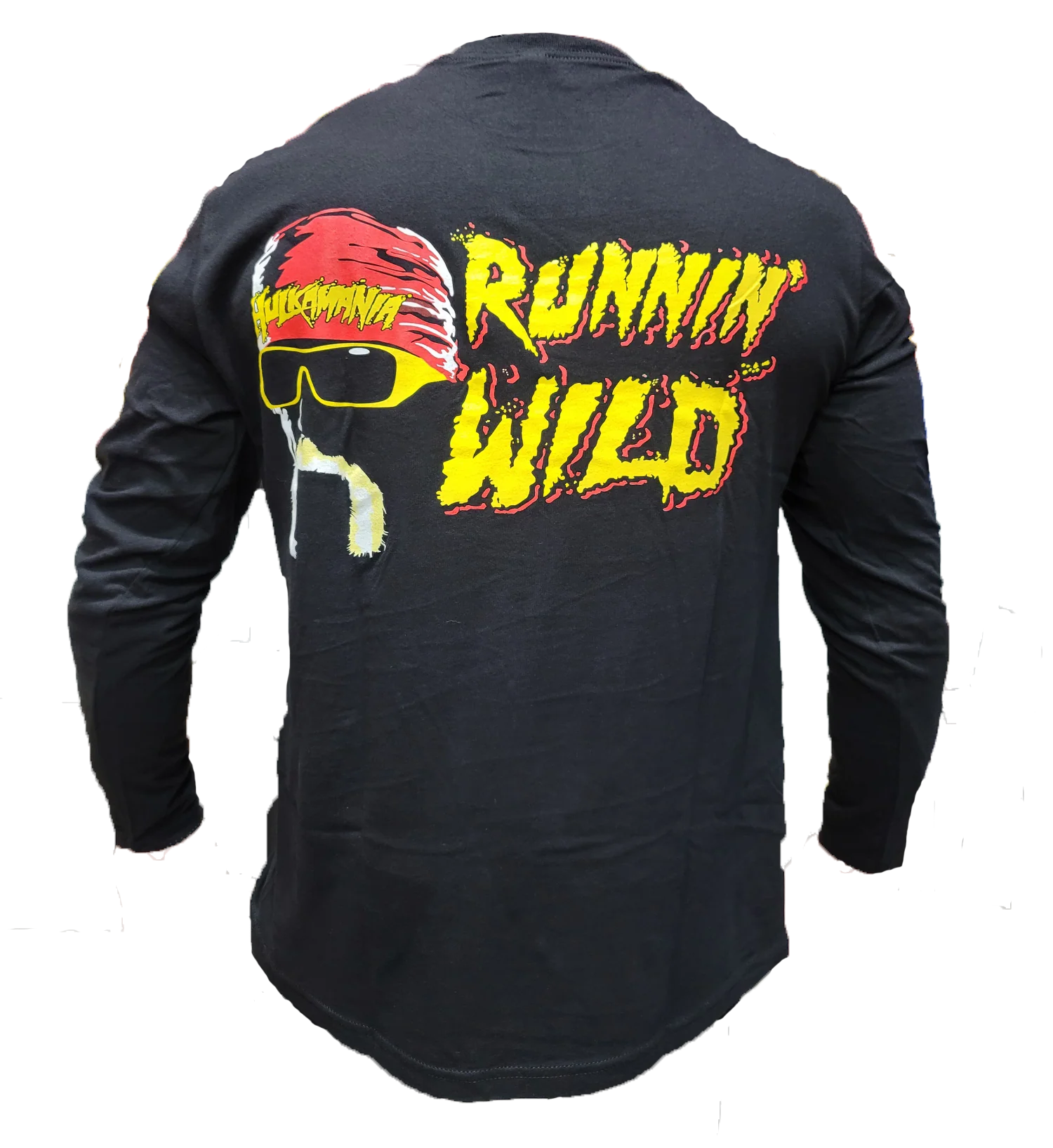 Hulkamania Runnin Wild Long Sleeve Adult T-Shirt - Image 2