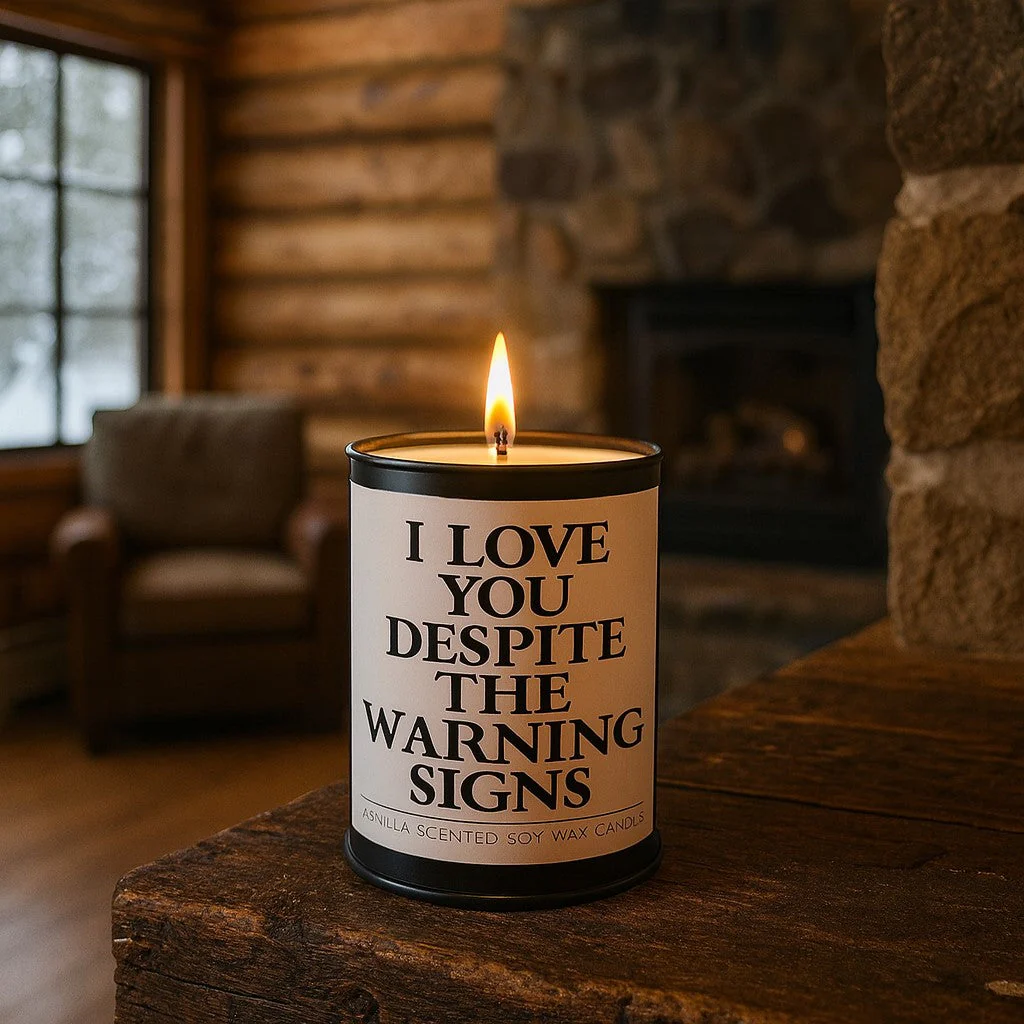I Love You Despite the Warning Signs Scented Candle - Image 2