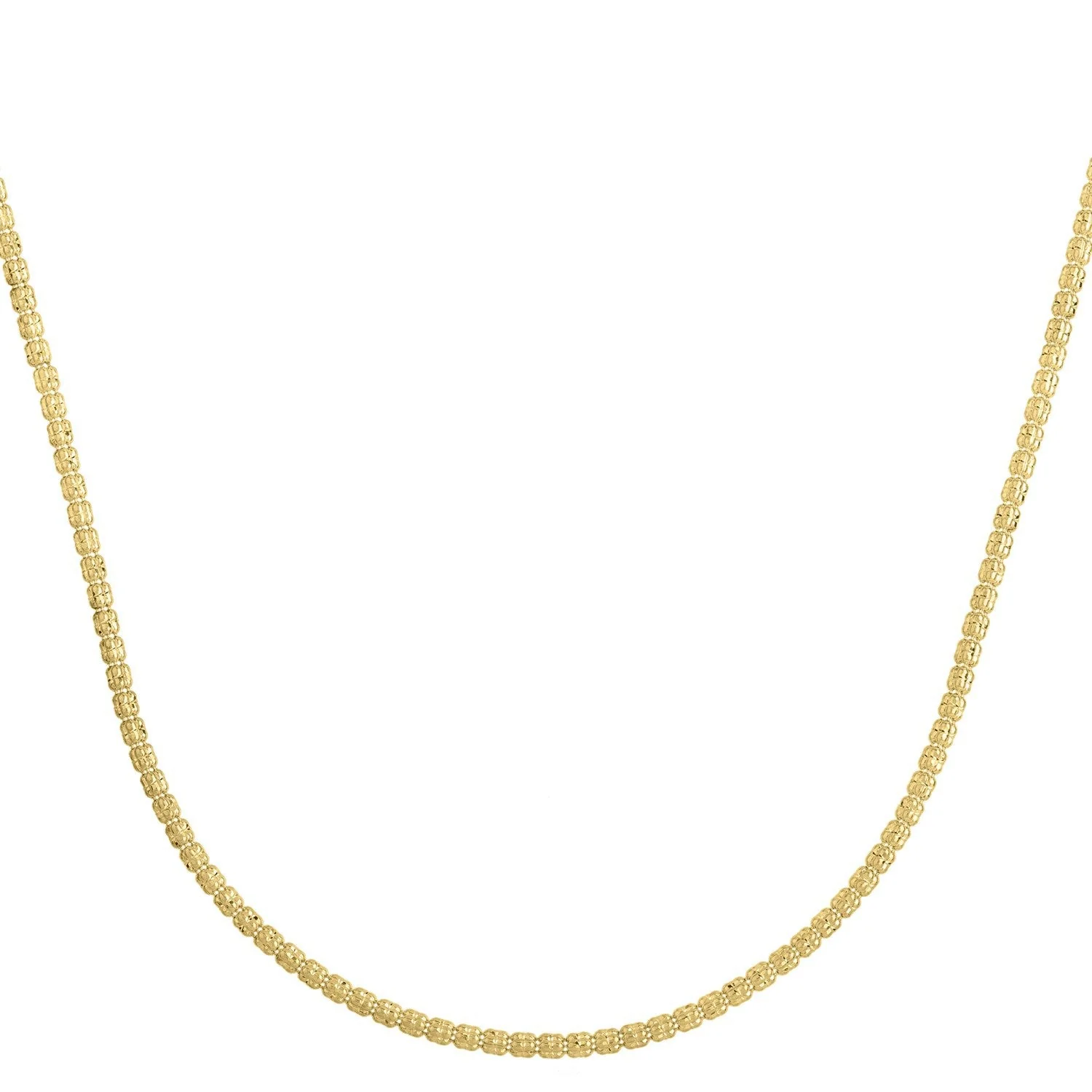 Ice Barrel Chain in 14k Yellow Gold (2.70 mm) - Image 2