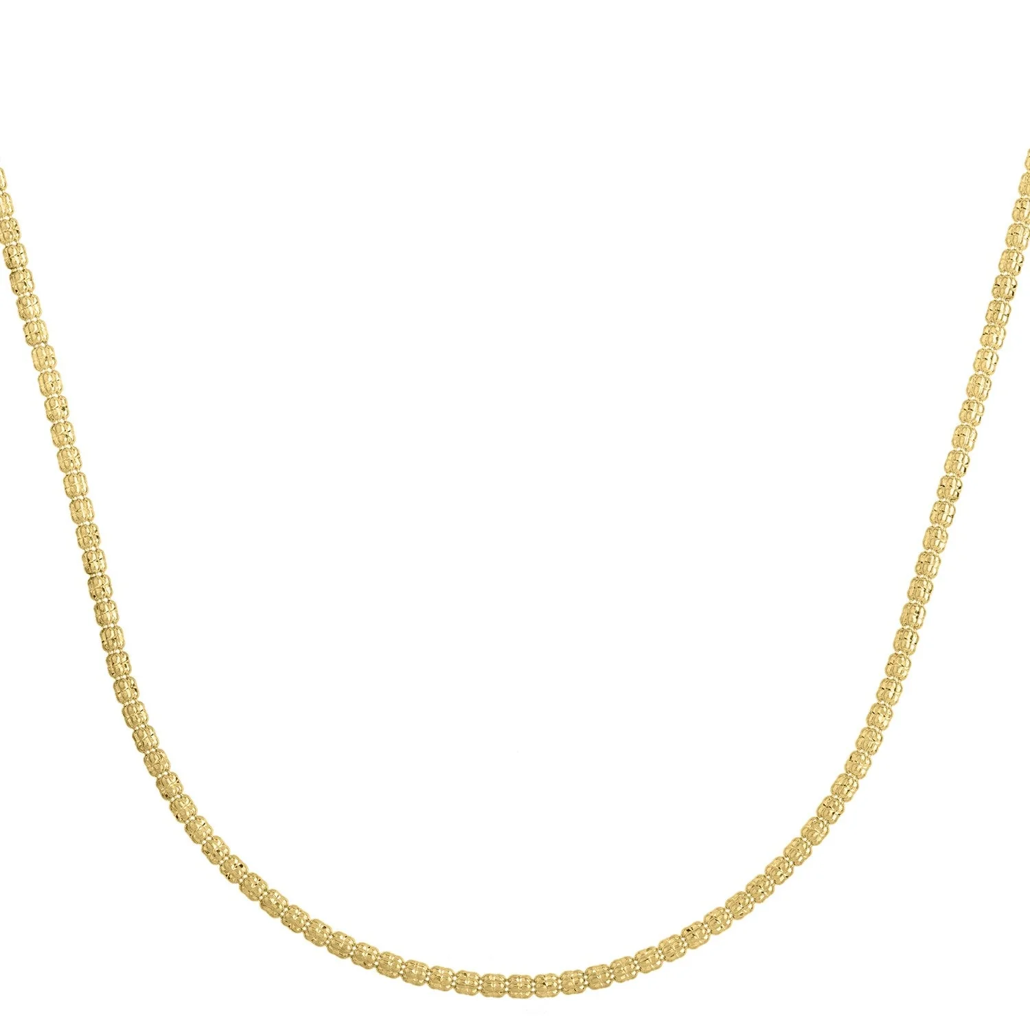 Ice Barrel Chain in 14k Yellow Gold (2.70 mm) - Image 5