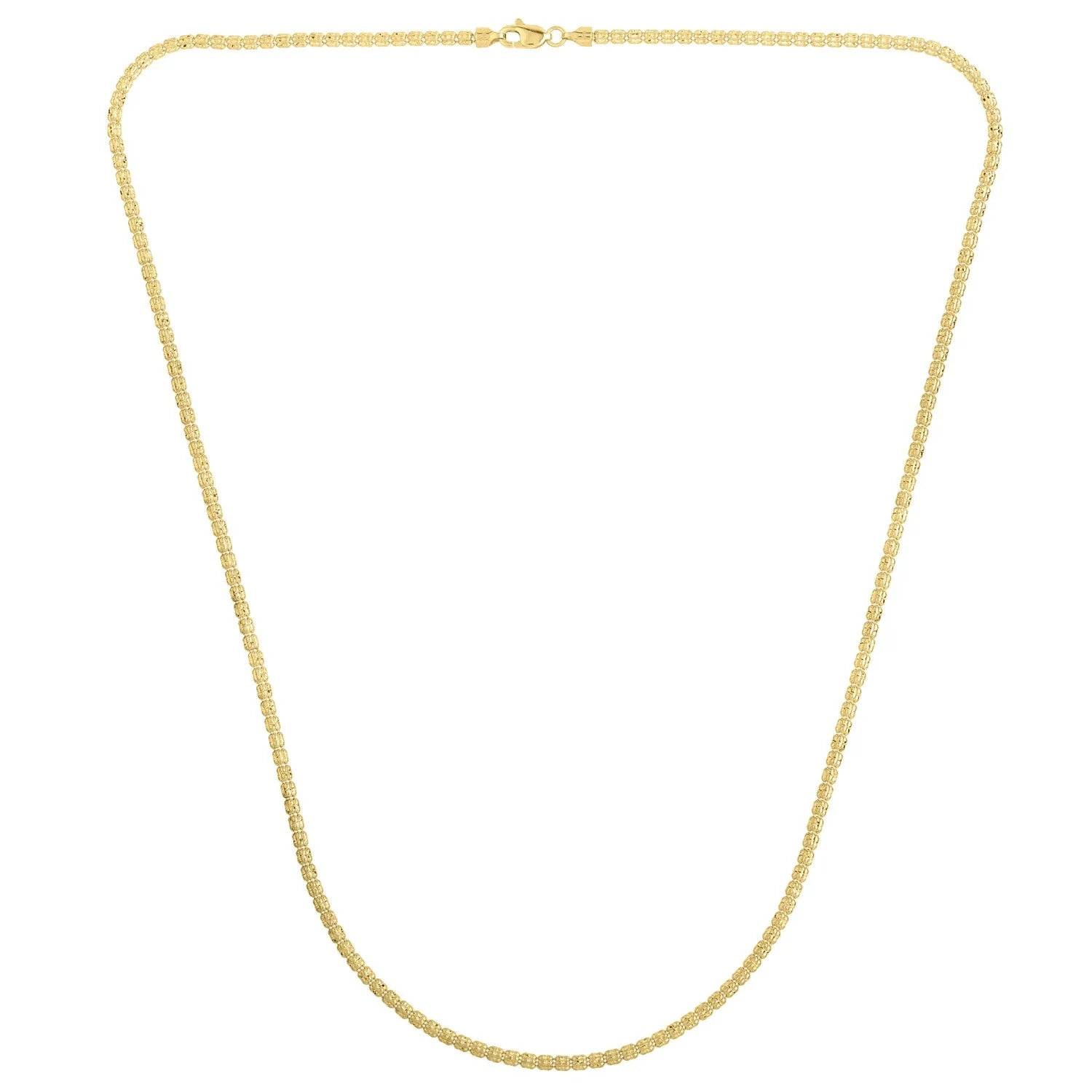 Ice Barrel Chain in 14k Yellow Gold (2.70 mm) - Image 6
