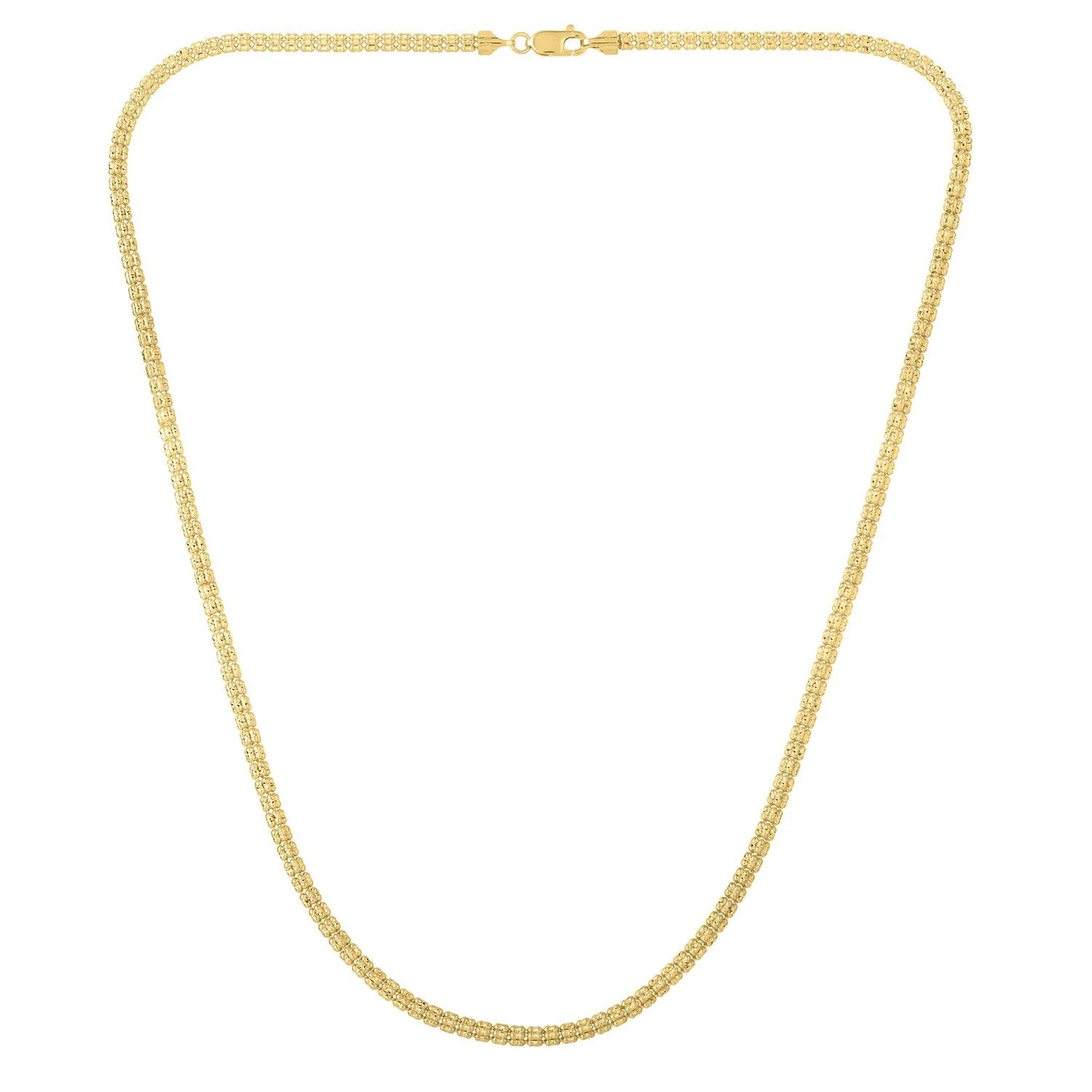 Ice Barrel Chain in 14k Yellow Gold (3.10 mm) - Image 3