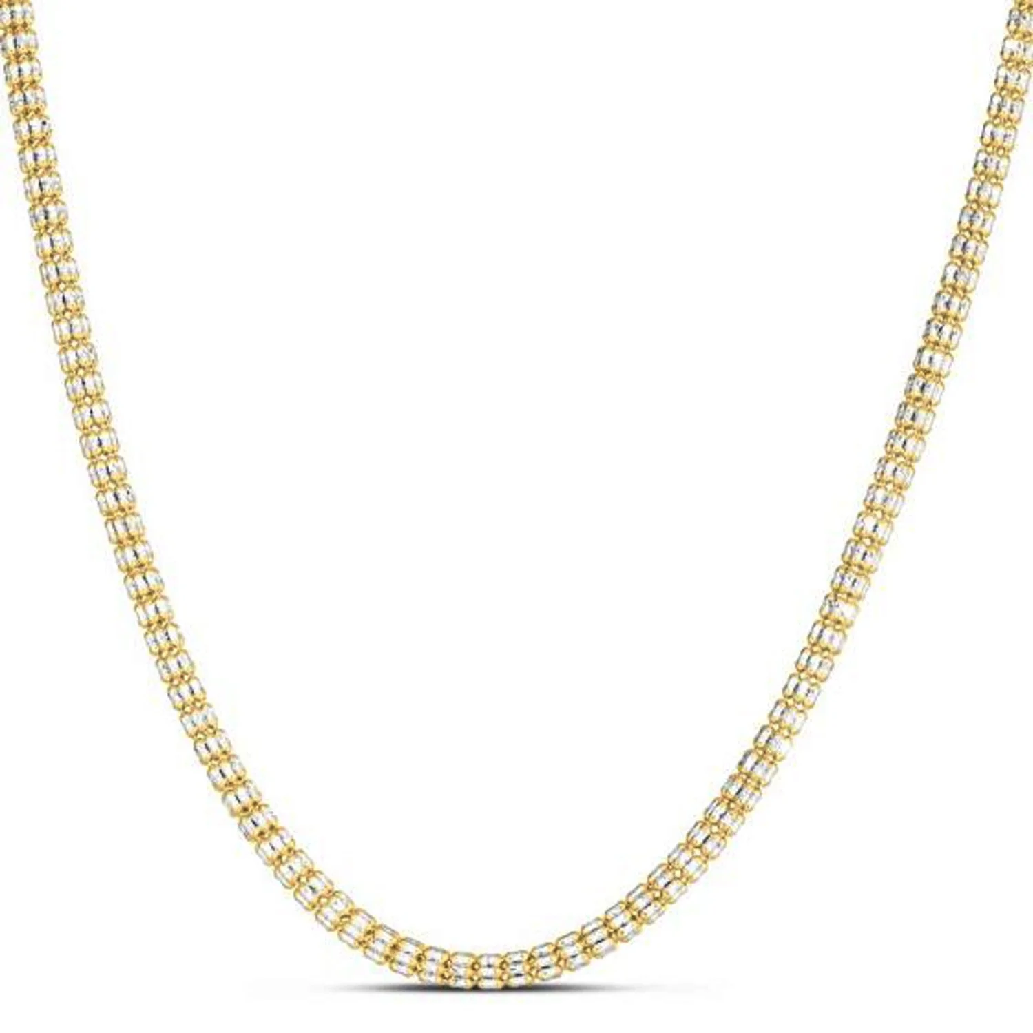 Ice Barrel Chain in 14k Yellow Gold (3.23 mm) - Image 2
