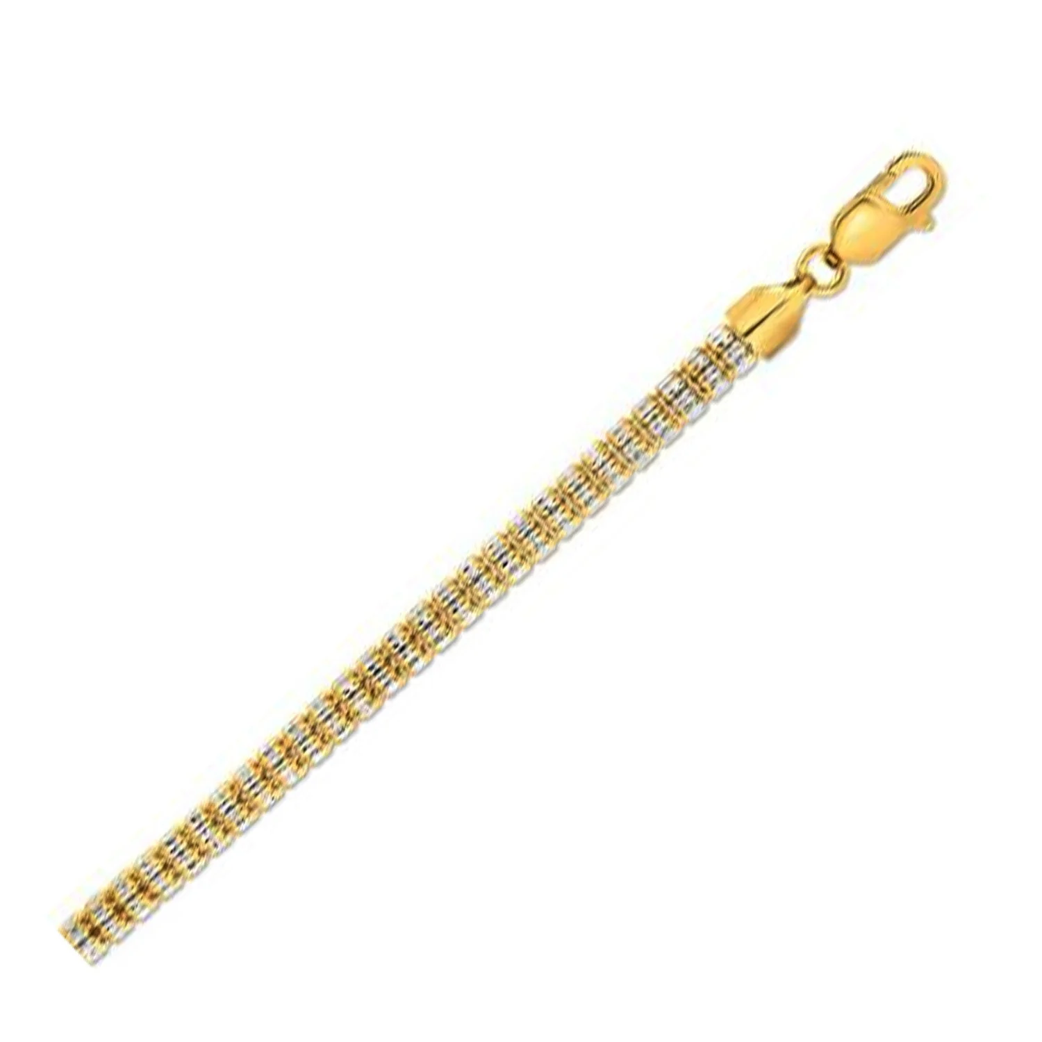 Ice Barrel Chain in 14k Yellow Gold (4.25 mm) - Image 5