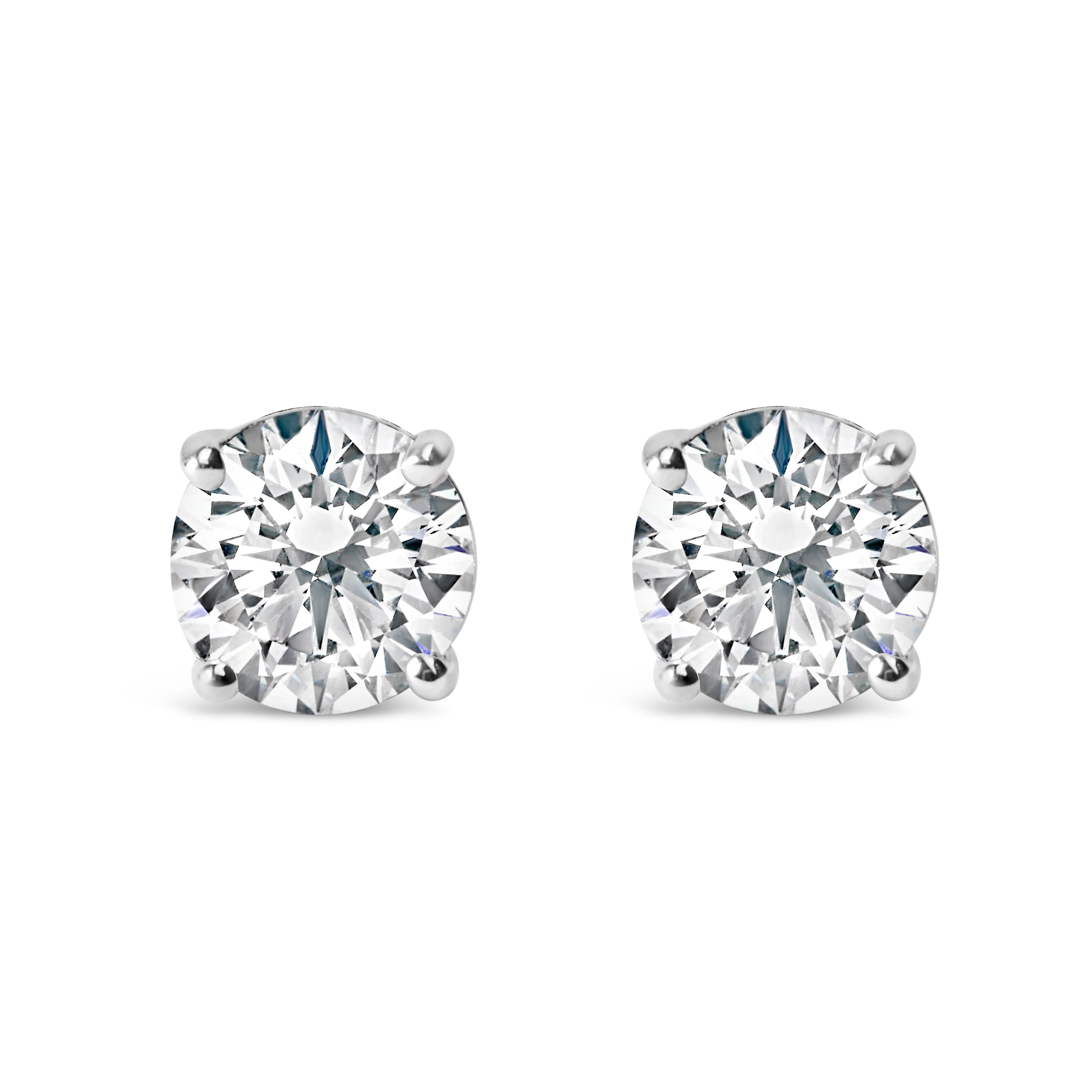 IGI Certified 14K White Gold 1 1/2 Cttw Lab Grown Diamond Solitaire Stud Earrings with Screwbacks (H-I Color, VS1-VS2 Clarity) - Image 7