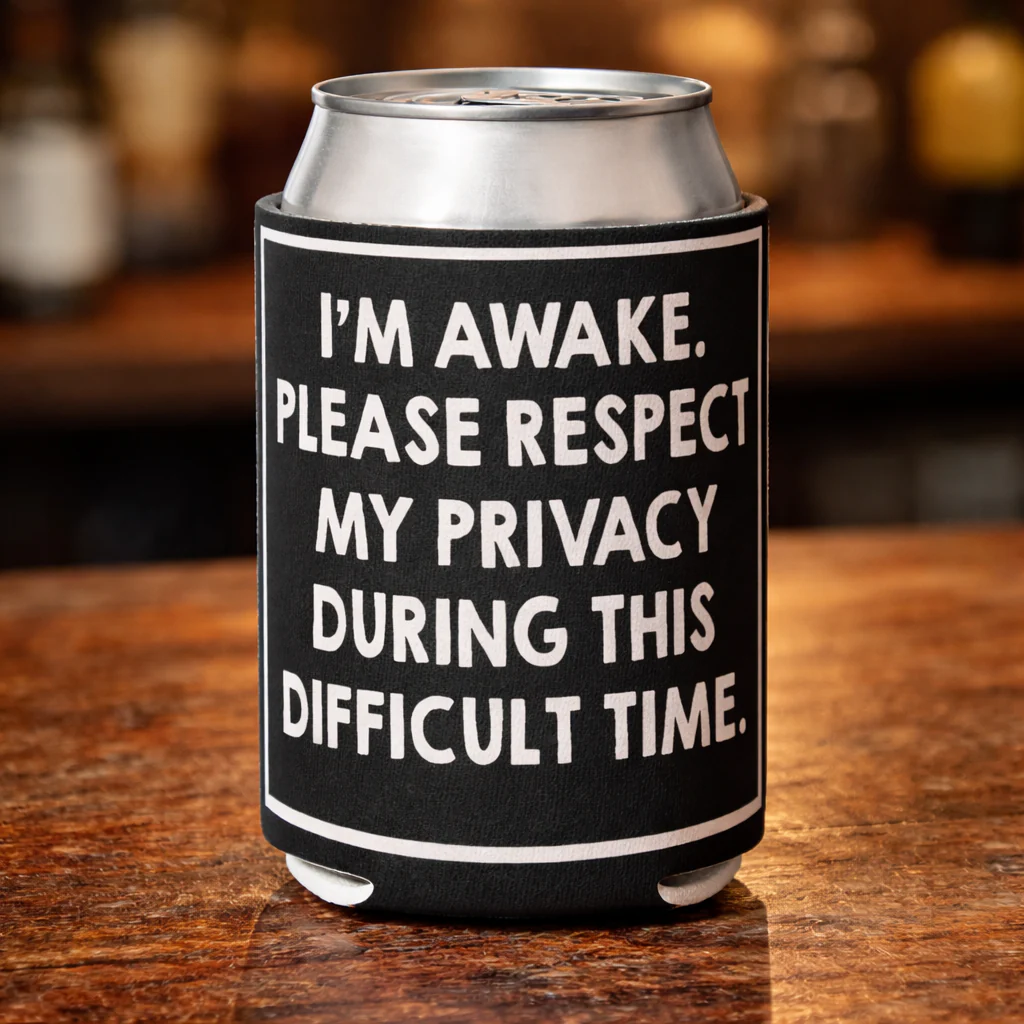 I'm Awake Please Respect My Privacy Can Cooler - Image 3