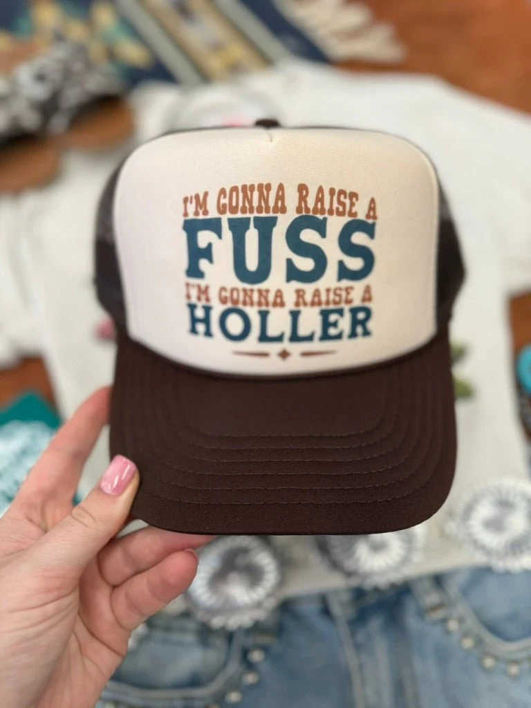 I'm Gonna Raise A Fuss Trucker Hat - Image 2