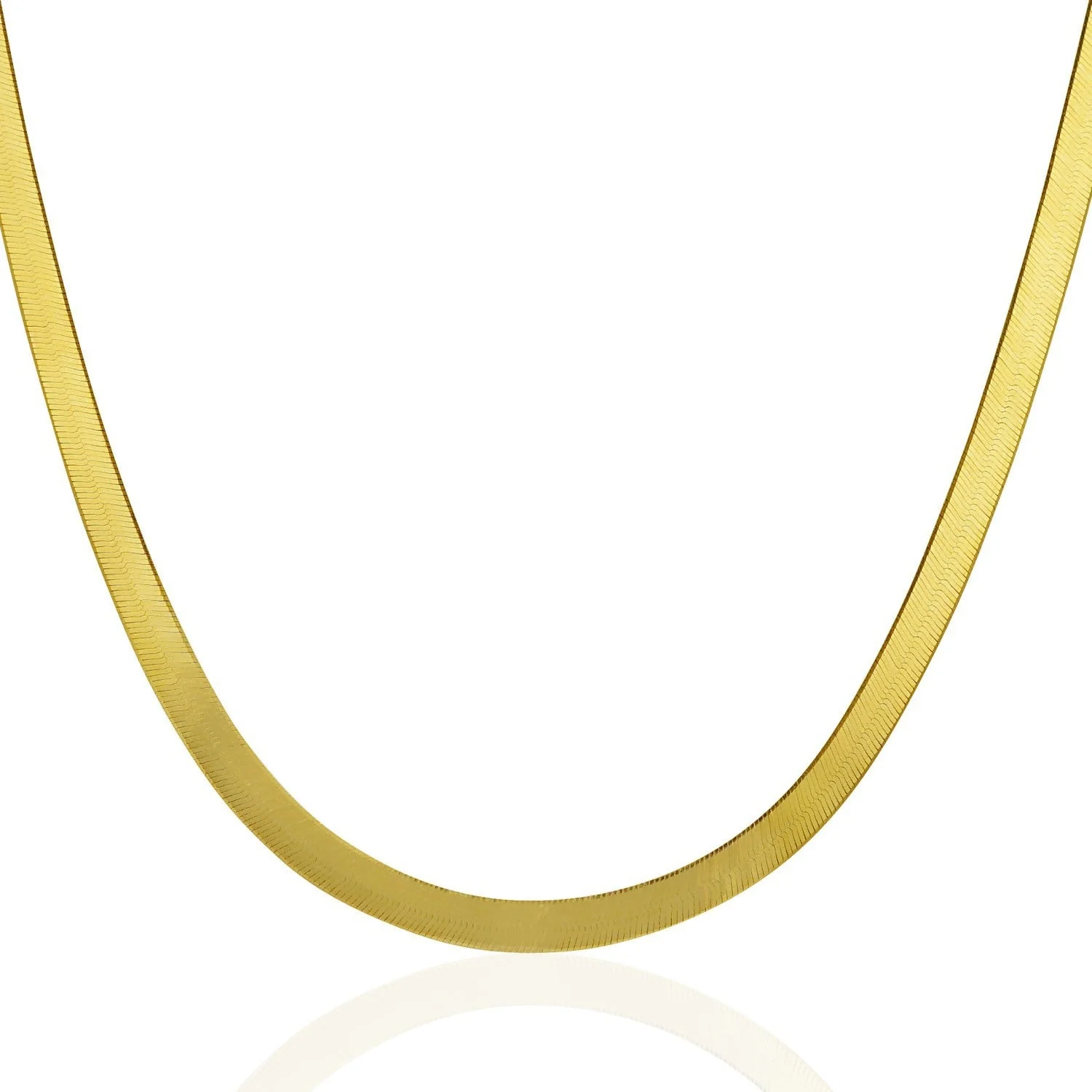 Imperial Herringbone Chain in 10k Yellow Gold (5.00 mm) - Image 3