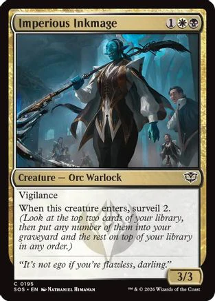 Imperious Inkmage (SOS-195) - Secrets of Strixhaven Foil