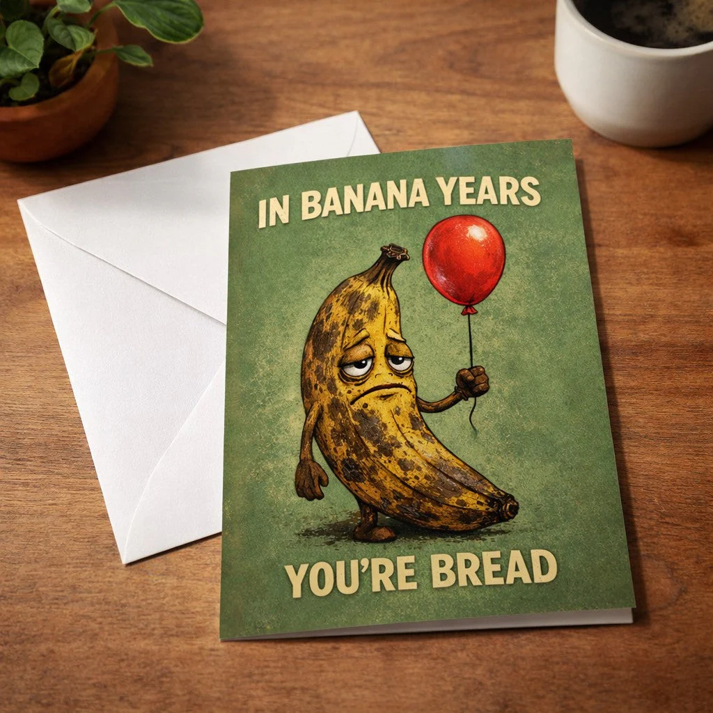 In Banana Years You're Bread Birthday Card - Image 2