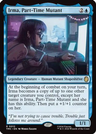 Irma, Part-Time Mutant (TMC-012) - Commander: Teenage Mutant Ninja Turtles