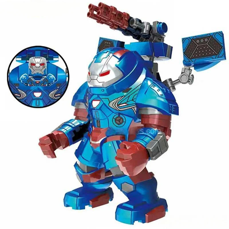 Iron Patriot Hulk buster Suit Big figure Lego Marvel Custom Minifigures - Image 2