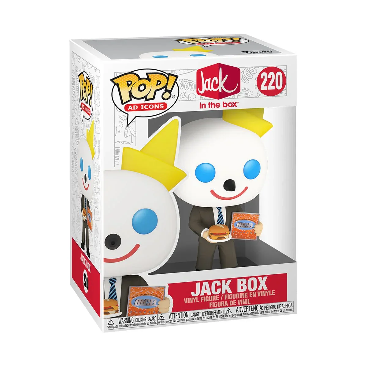 Jack in the Box Jack Box Meaty Cheesy Boys Funko Pop! Vinyl Figure #220 - Image 2