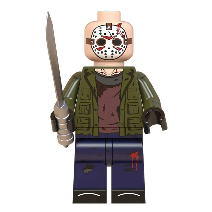 Jason Voorhees Friday The 13th Lego Minifigures Custom Horror Toys 4