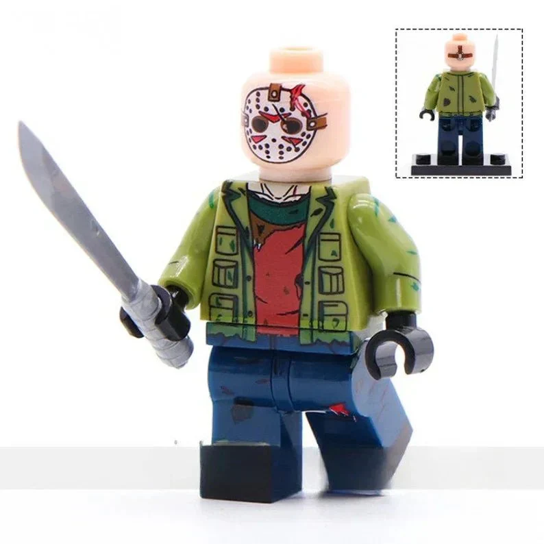 Jason Voorhees Friday The 13th Lego Minifigures Custom Horror Toys 4 - Image 2