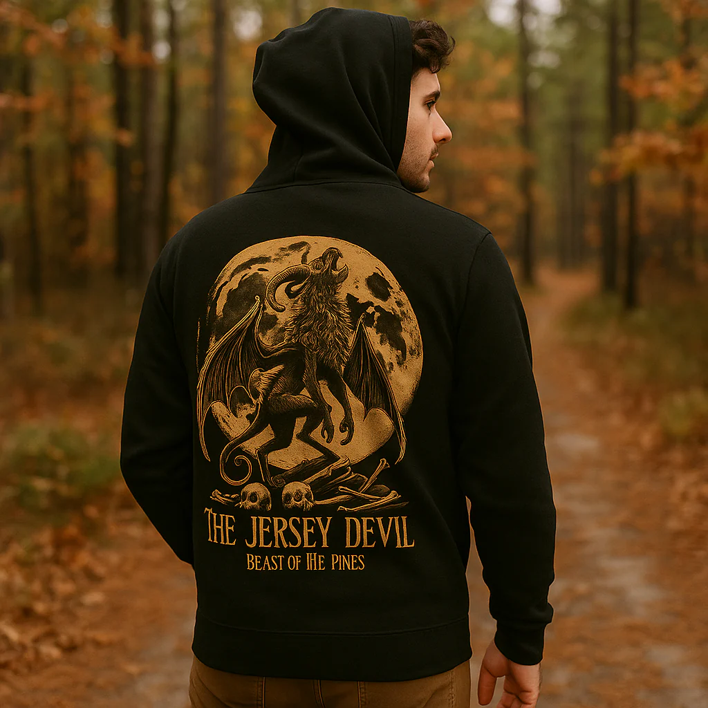 Jersey Devil Beast of the Pines Zip Up Hoodie - Image 3