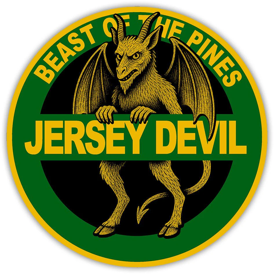 Jersey Devil Highway Sign Sticker