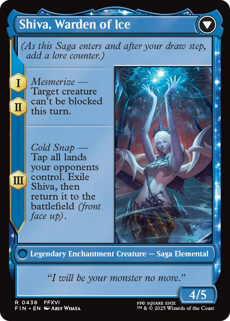 Jill, Shiva's Dominant (Extended Art) (FIN-438) - FINAL FANTASY: (enchantment, Extended Art) Foil - Image 3