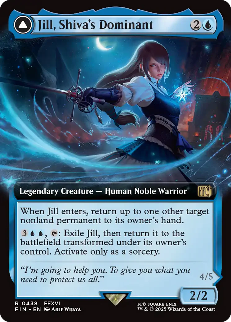 Jill, Shiva's Dominant (Extended Art) (FIN-438) - FINAL FANTASY: (enchantment, Extended Art) Foil - Image 7