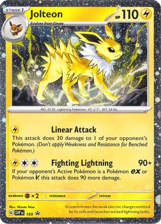 Jolteon (Cosmos Holo) 135 - SV Scarlet & Violet Promo Cards Holofoil