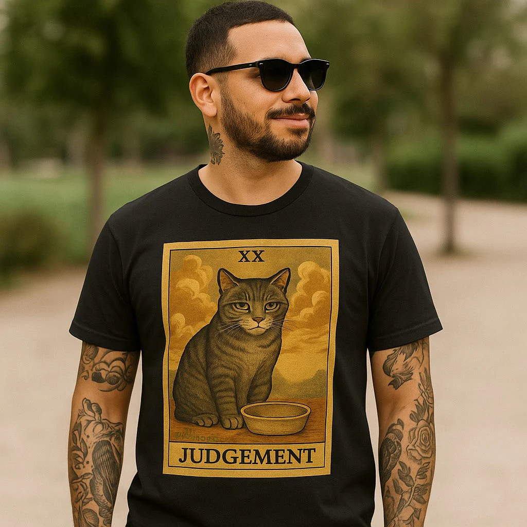 Judgement Cat Tarot T-Shirt - Image 3