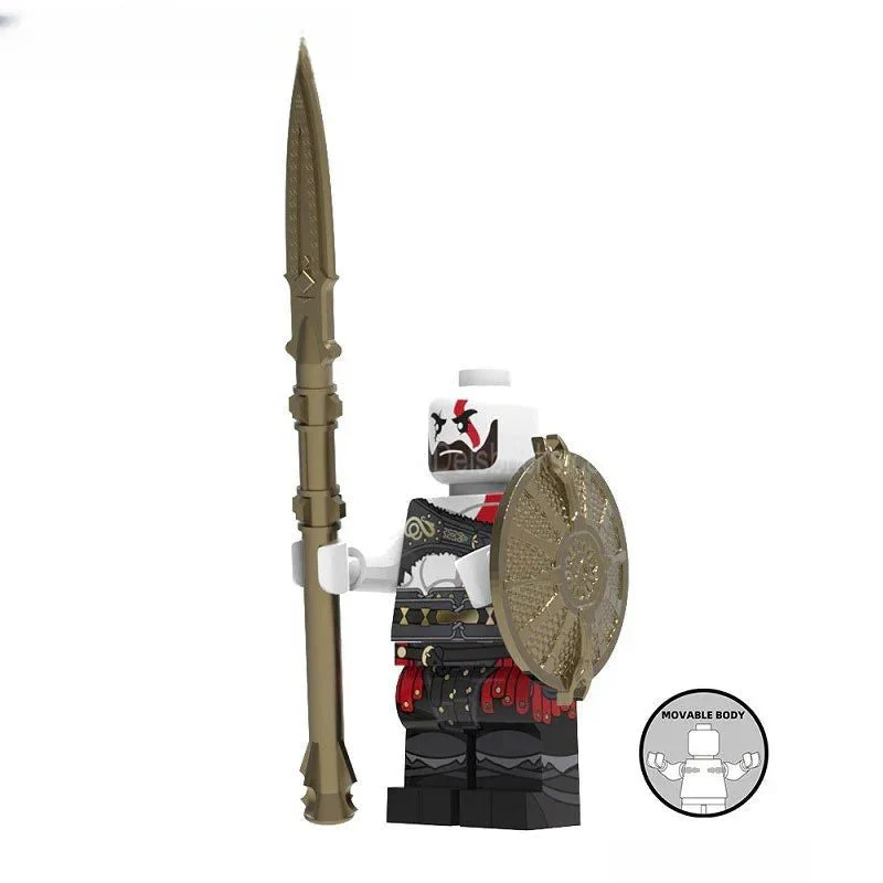Kratos God of War Lego Minifigures Best custom toys 2 - Image 2