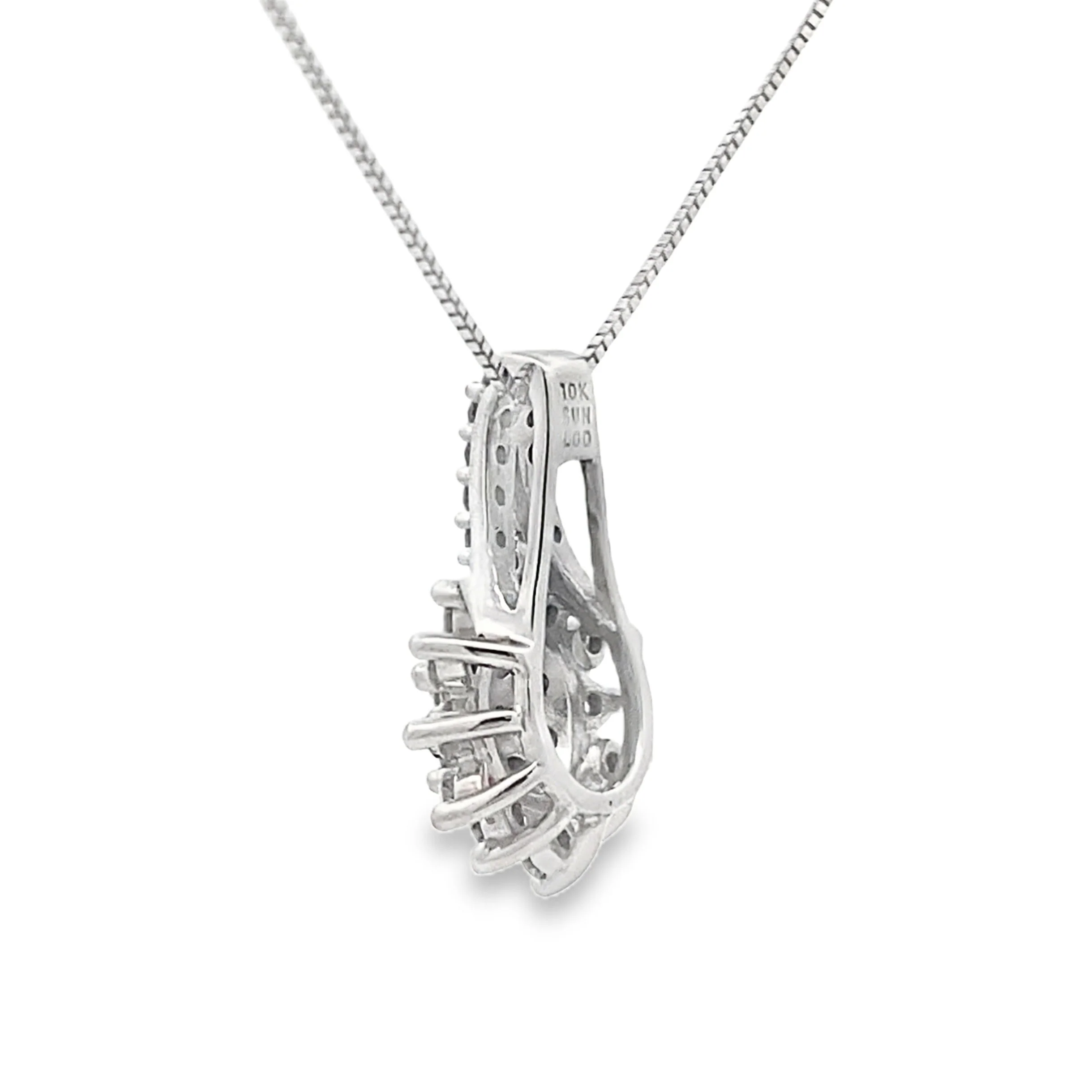 Lab Grown Diamond Fashion Pendants 10KT White Gold - Image 2