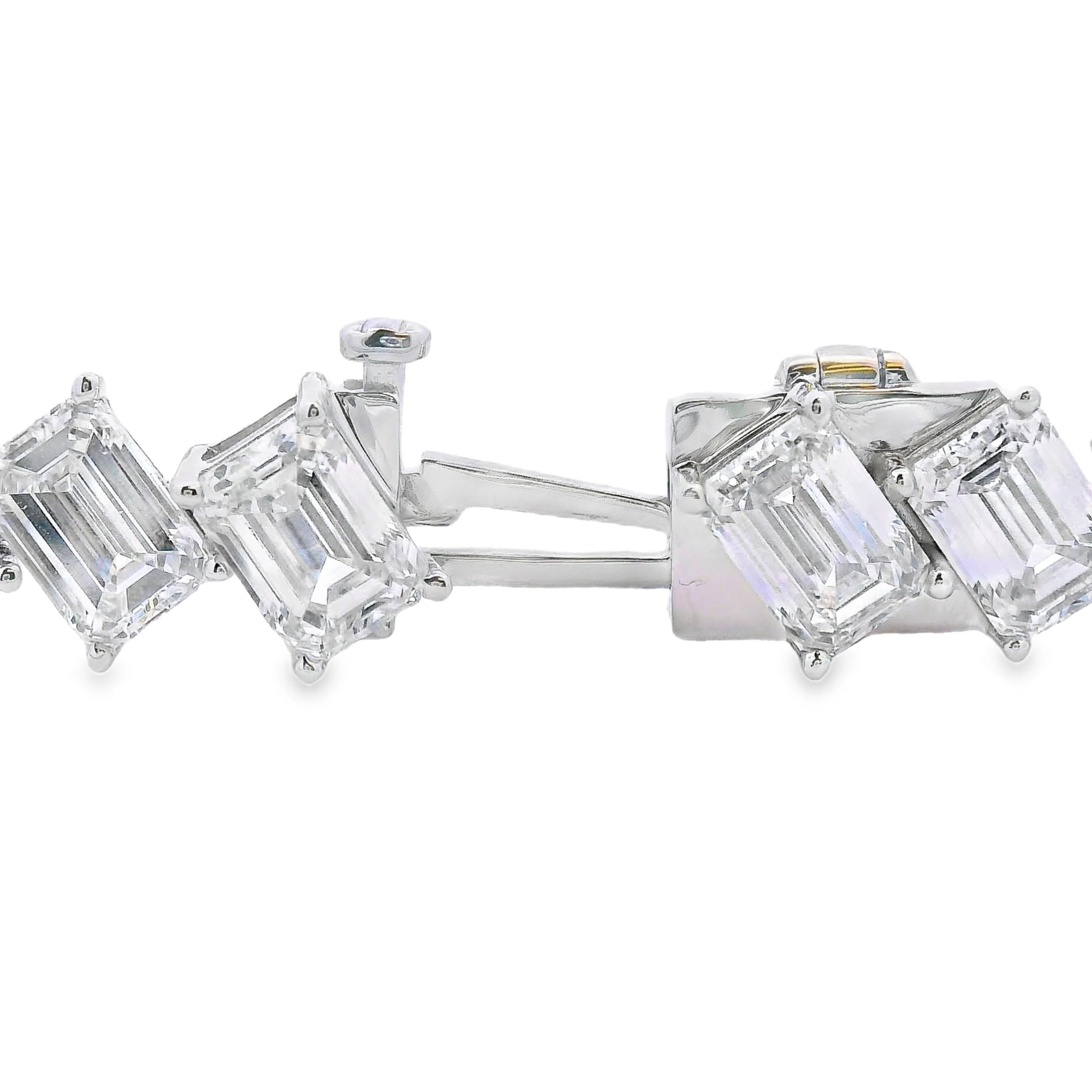 Lab Grown Diamond Tennis Bracelet 14KT White Gold - Image 3