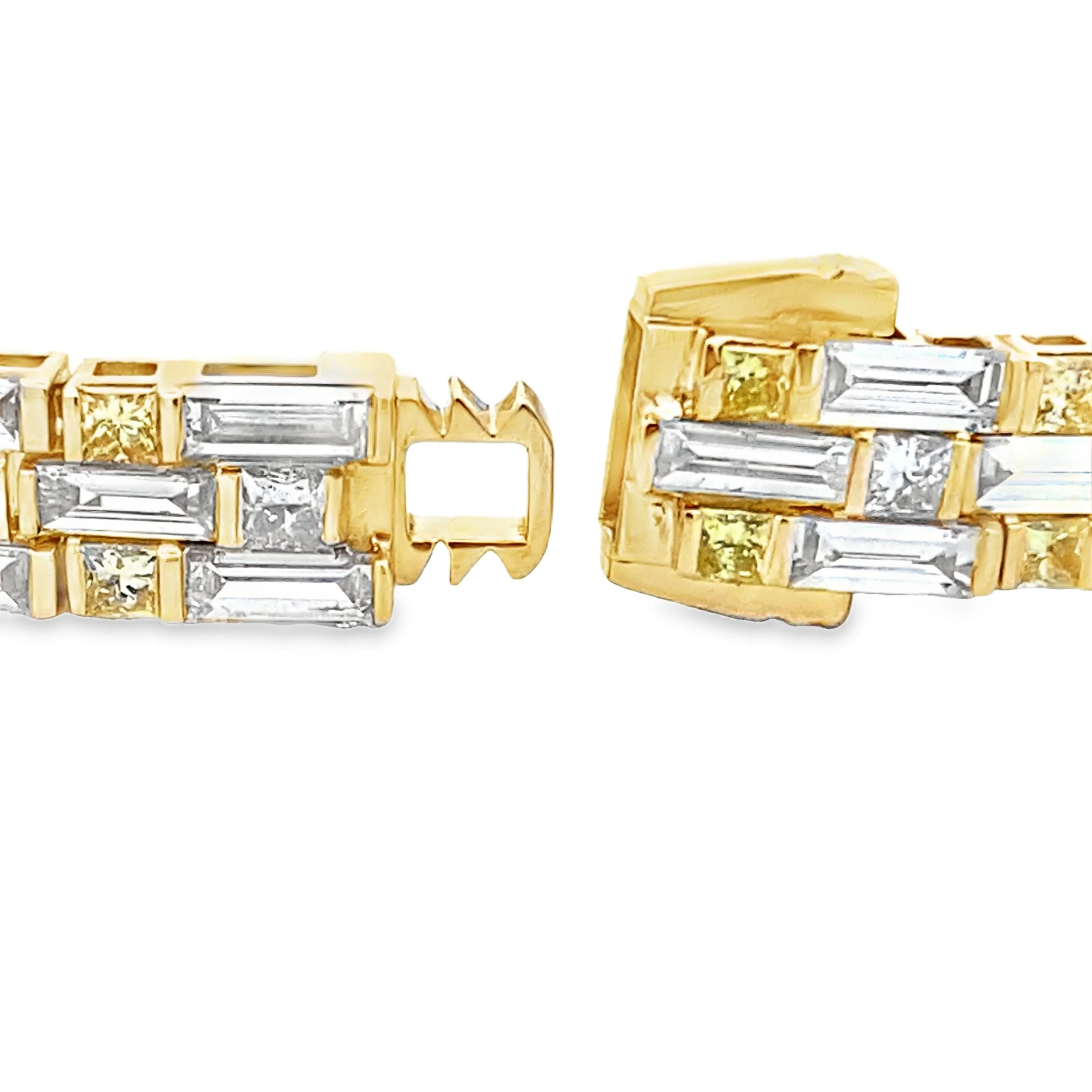 Lab Grown Diamond Tennis Bracelet 14KT Yellow Gold - Image 3