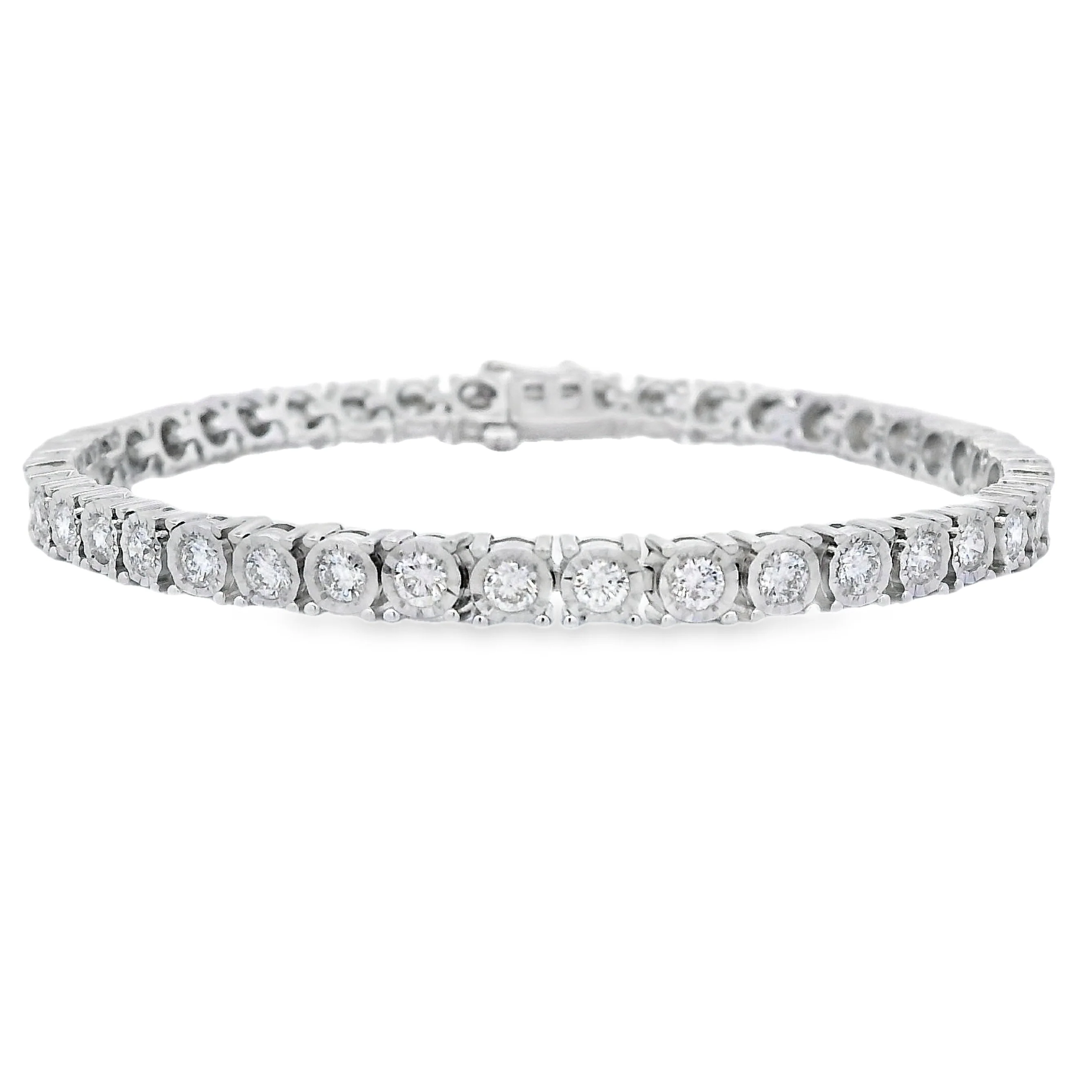 Lab Grown Diamond Tennis Bracelet Sterling Silver