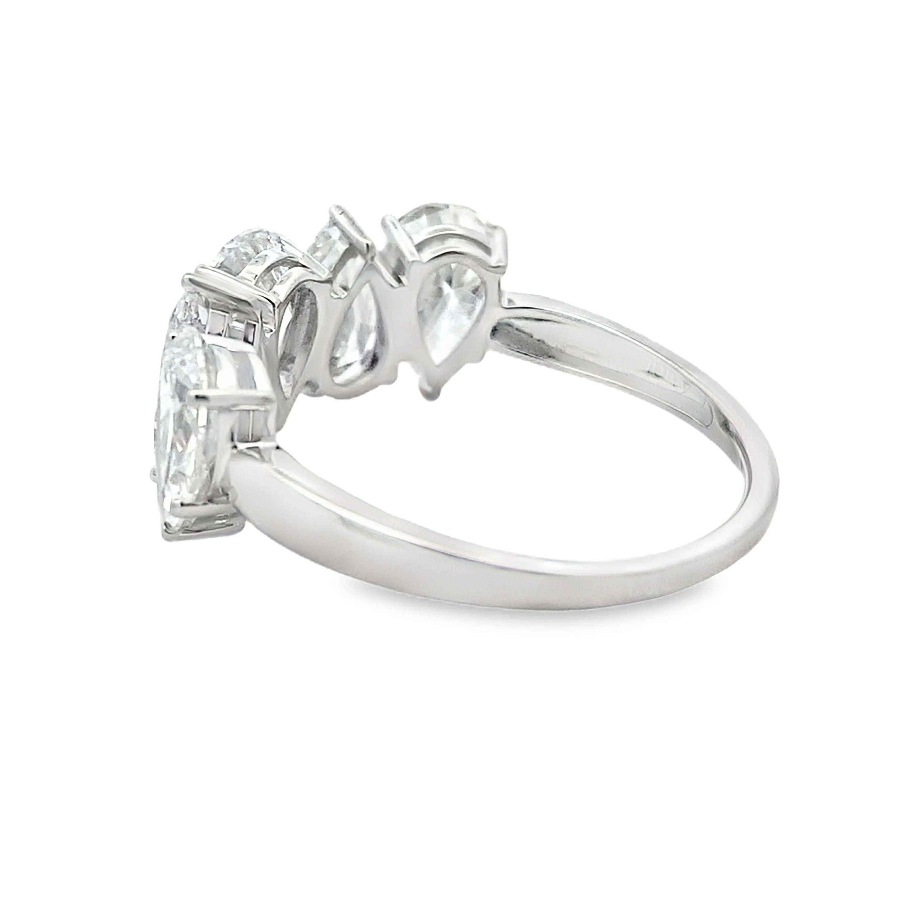 Lab Grown Diamond Wedding Band Ring 10KT White Gold - Image 2