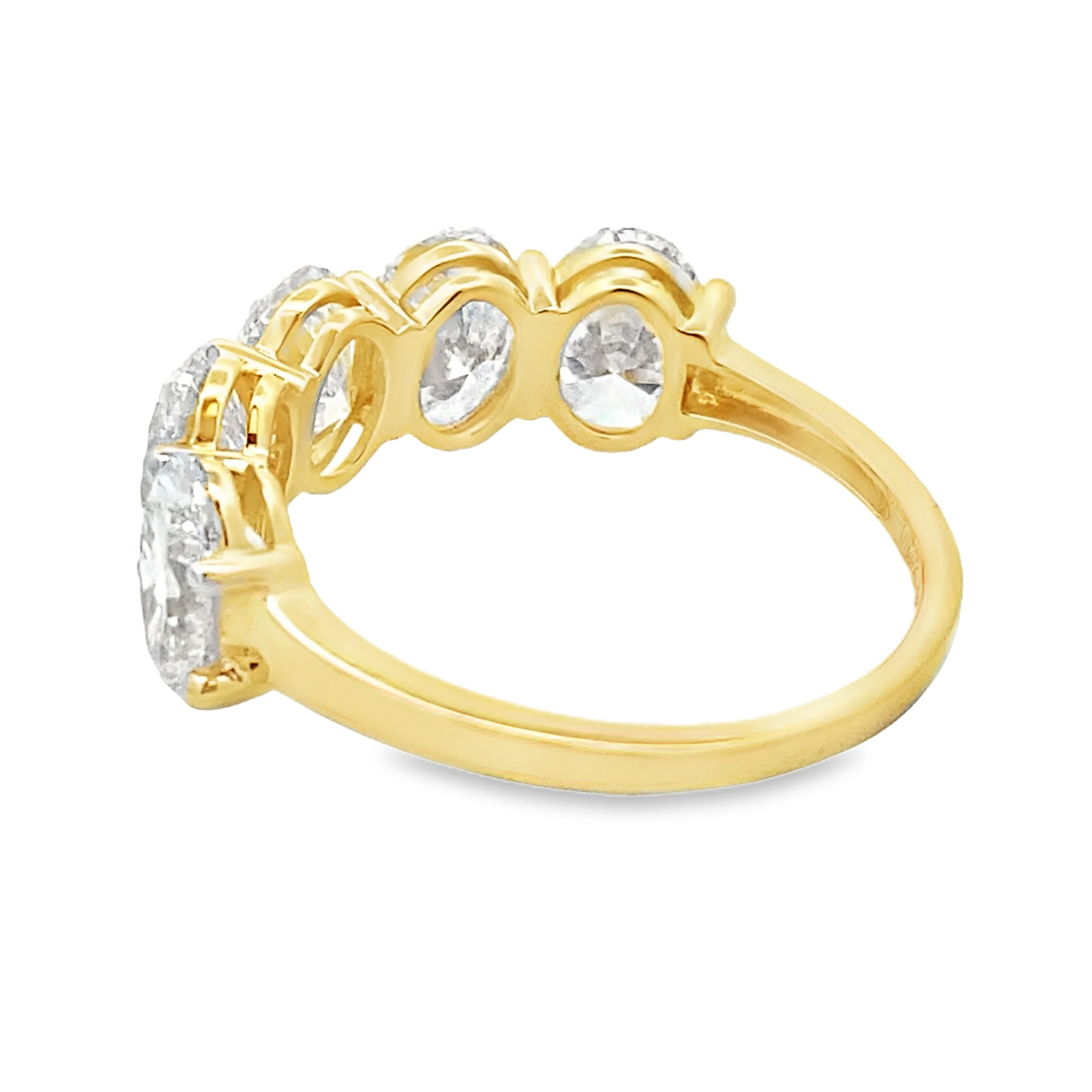 Lab Grown Diamond Wedding Band Ring 10KT Yellow Gold - Image 2