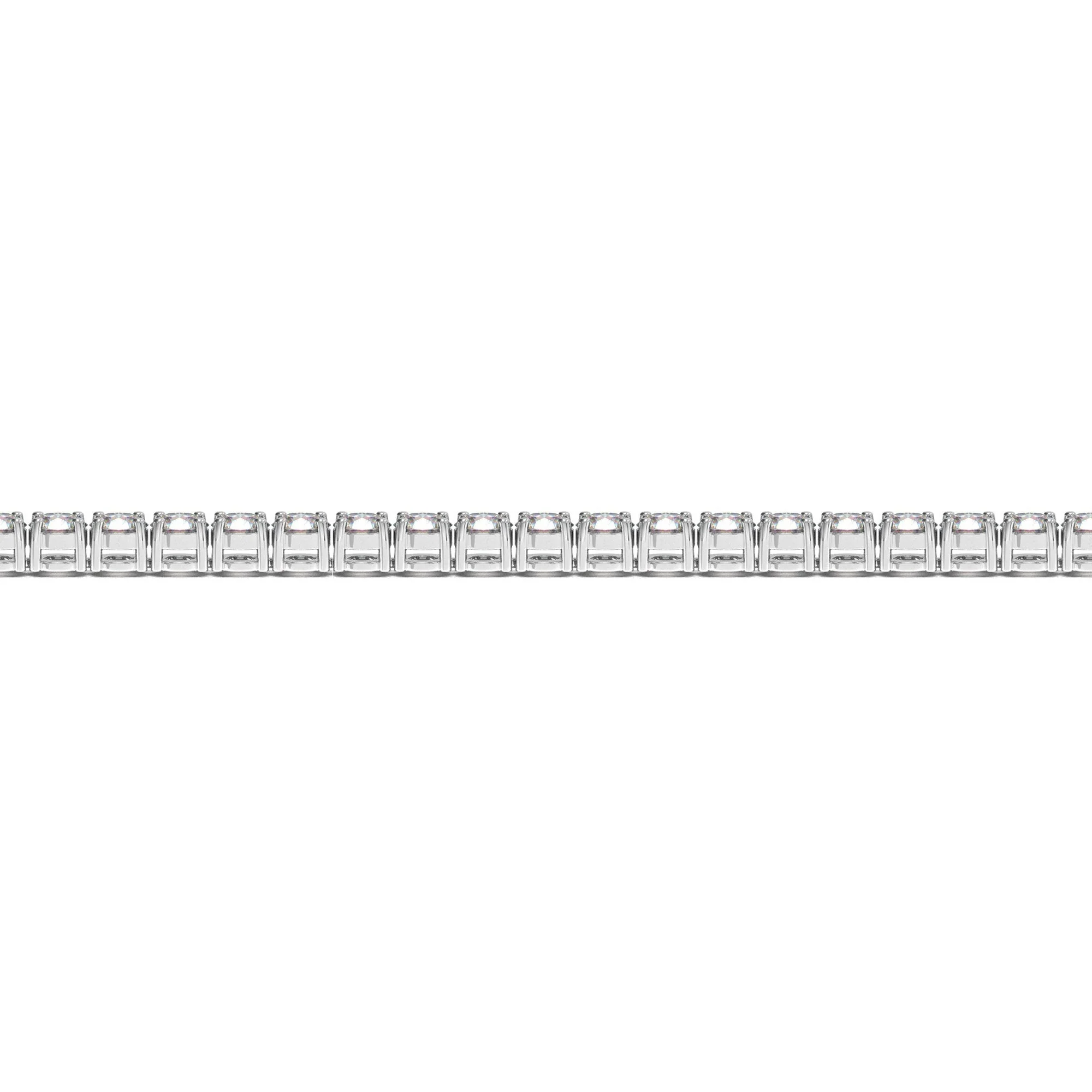 Lab Grown Round Diamond Tennis Bracelet in 14k White Gold (5 cctw F/G VS2/SI1) - Image 3