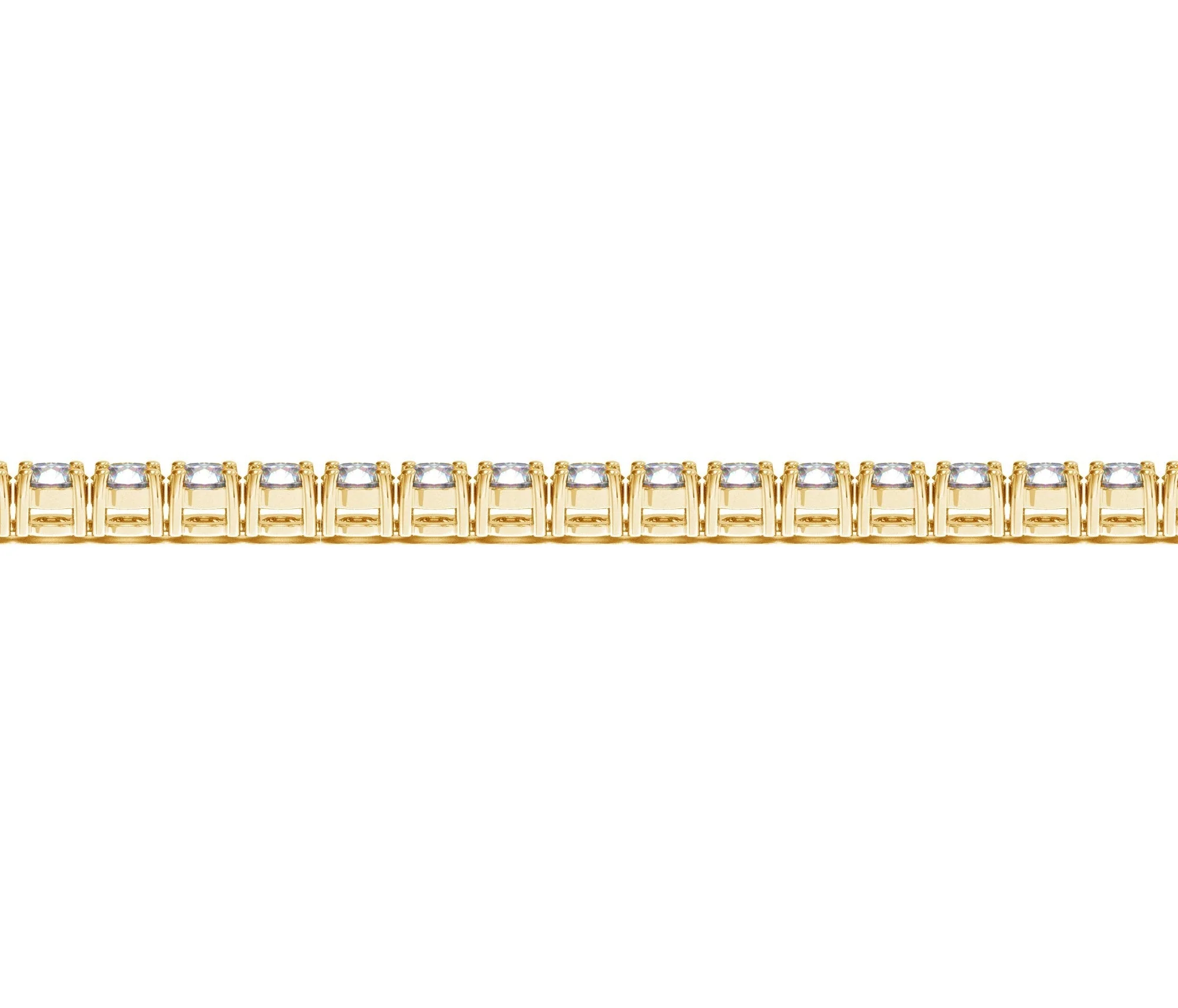 Lab Grown Round Diamond Tennis Bracelet in 14k Yellow Gold (10 cctw F/G  VS2/SI1) - Image 6