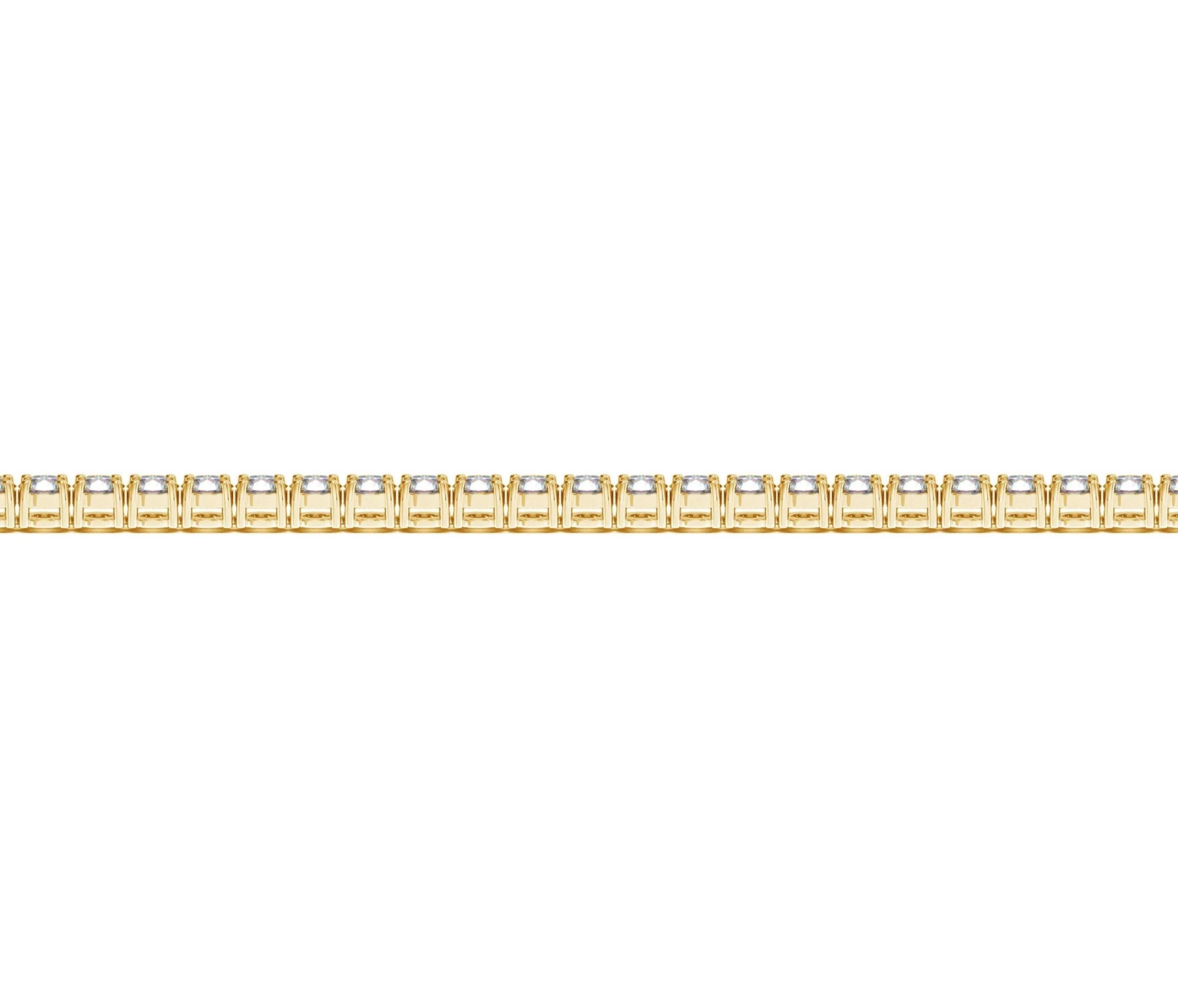 Lab Grown Round Diamond Tennis Bracelet in 14k Yellow Gold (3 cctw F/G VS2/SI1) - Image 6