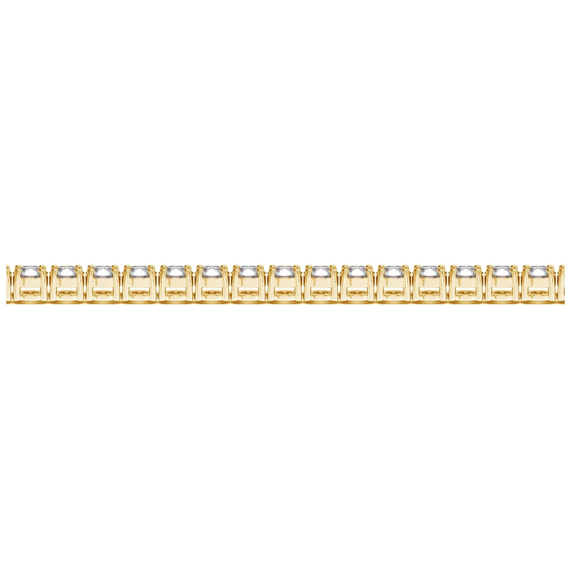 Lab Grown Round Diamond Tennis Bracelet in 14k Yellow Gold (8 cctw F/G VS2/SI1) - Image 3