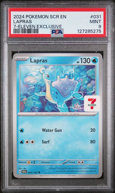 Lapras 031/142 7-Eleven Promo PSA 9