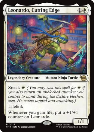Leonardo, Cutting Edge (TMT-015) - Teenage Mutant Ninja Turtles Foil
