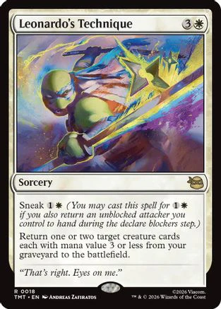 Leonardo's Technique (TMT-018) - Teenage Mutant Ninja Turtles Foil