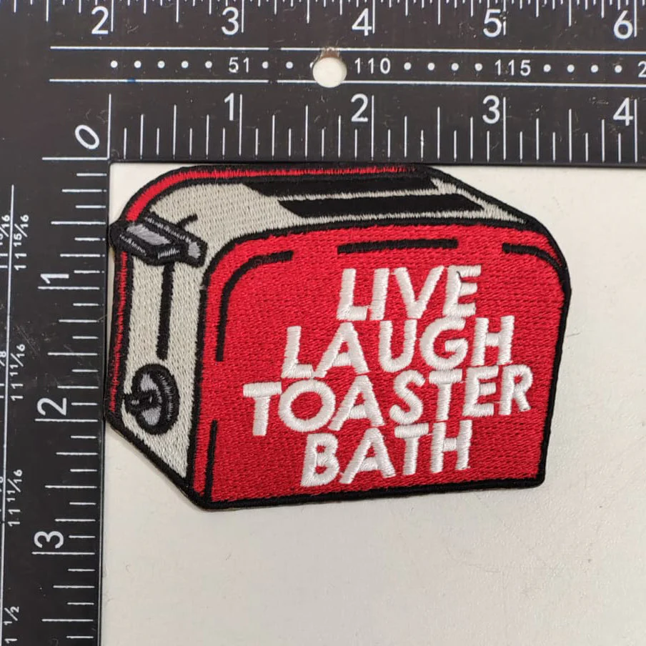 Live Laugh Toaster Bath Patch - Image 2