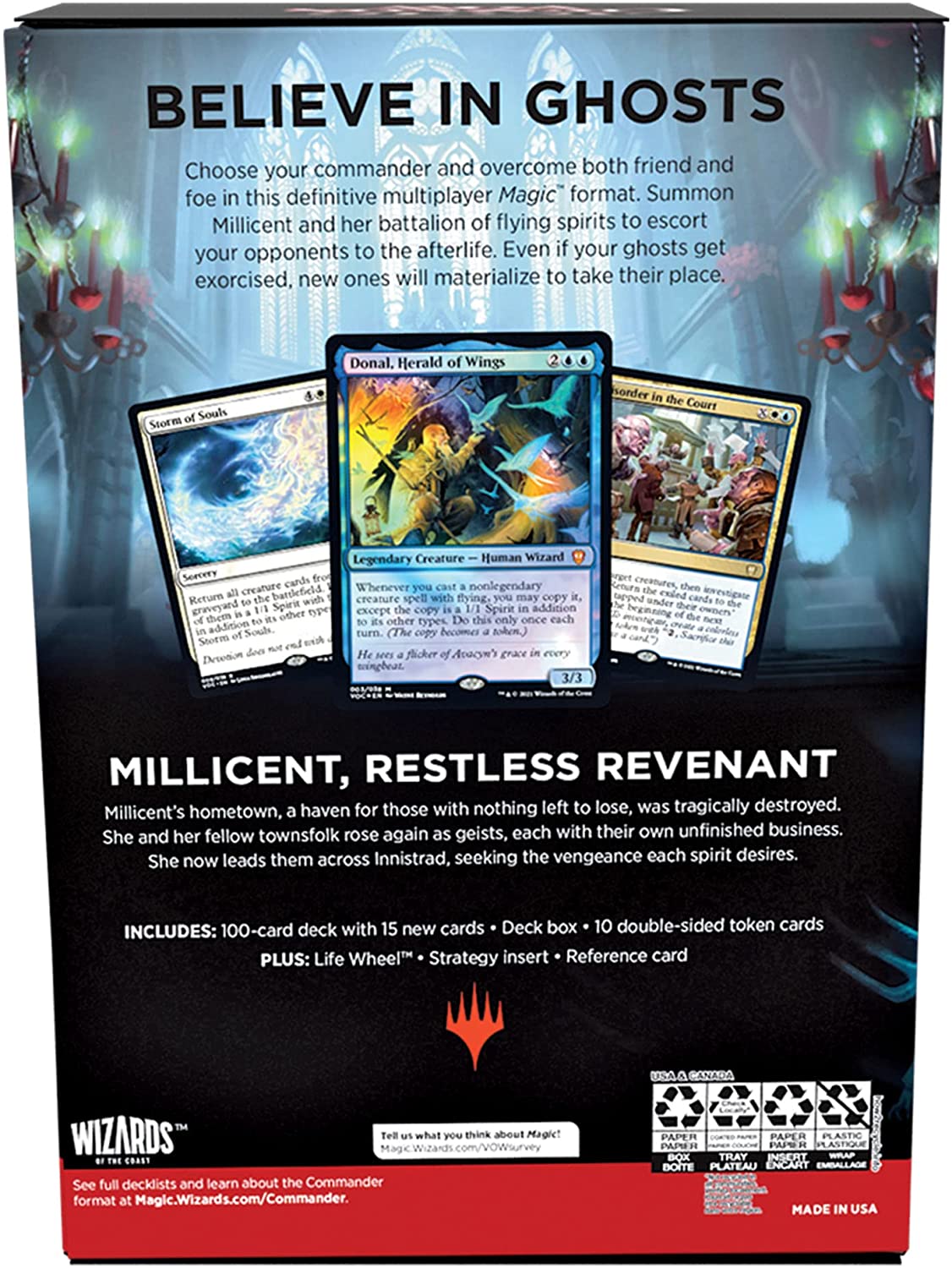 Magic: The Gathering Innistrad: Crimson Vow Commander Deck – Spirit Squadron (White-Blue) - Image 7