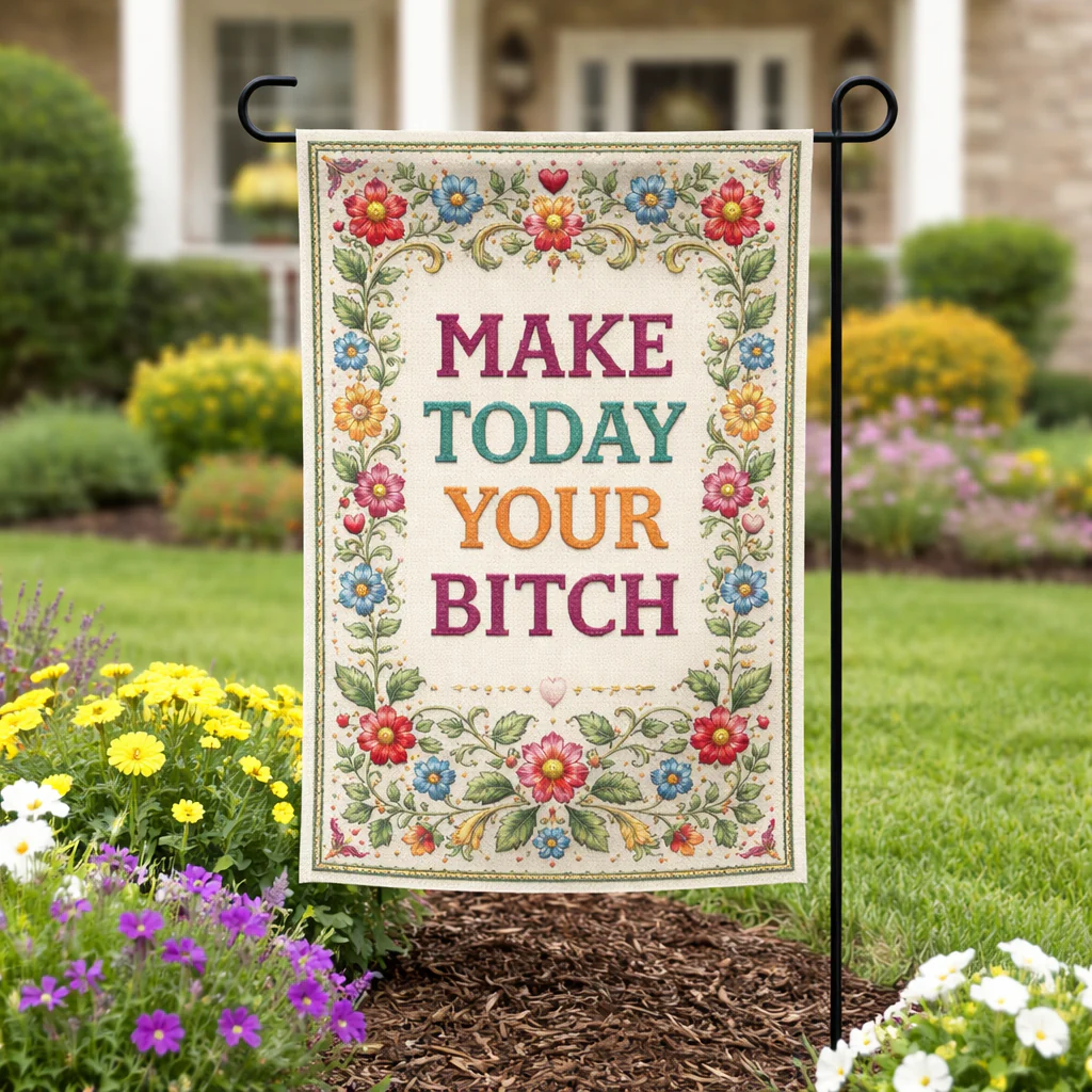 Make Today Your B--ch Garden Flag - Image 2