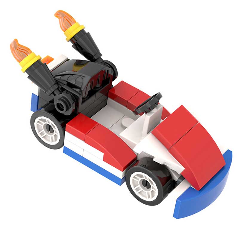 Mario Kart Red Super Mario Brothers Lego Compatible Minifigure Toys - Image 2