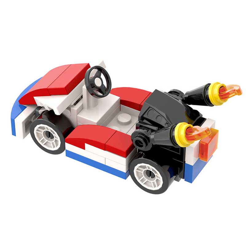Mario Kart Red Super Mario Brothers Lego Compatible Minifigure Toys - Image 3